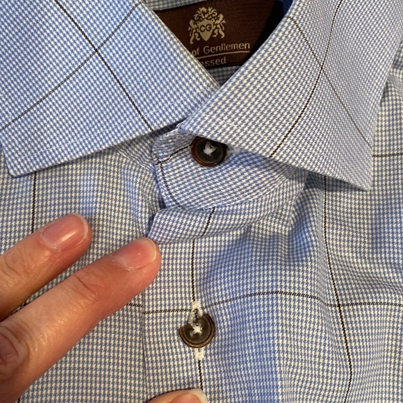 Mens Circle of Gentlemen dress shirt size 44/17 1/2 - Picture 5 of 8